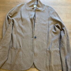 J. Crew Women's Tan Single-Button Blazer